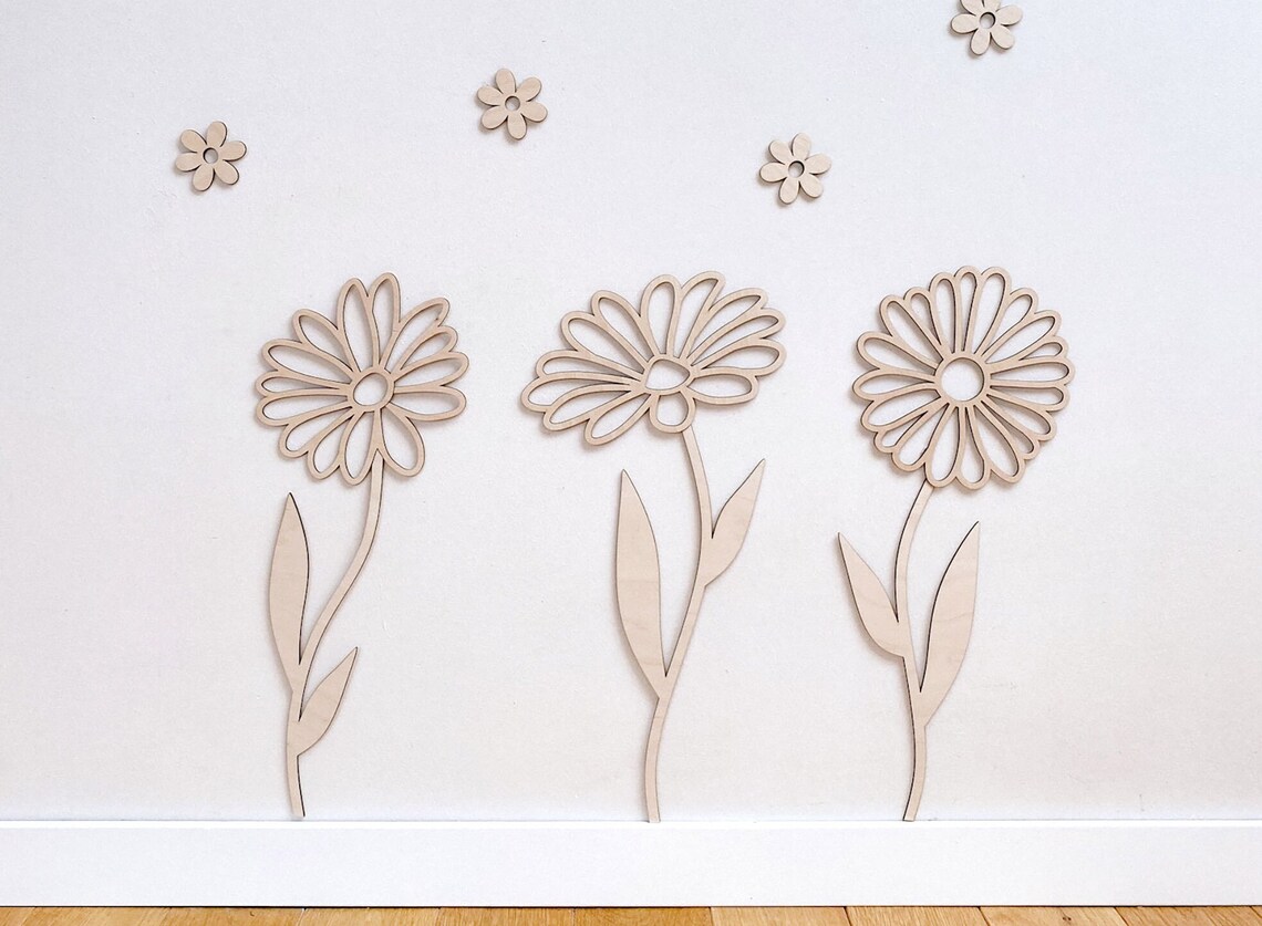 Art And Craft For Nursery - Decoração de parede com flores de