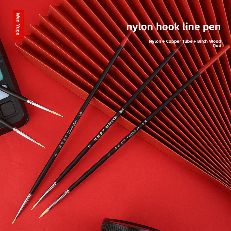 Gouache Paint Set - Pincel com cabo de nylon, pincel
