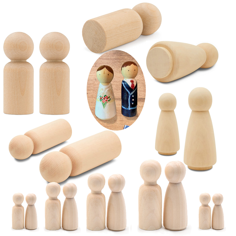 5 Peças de Bonecos de Madeira  - Art And Craft For Nursery avaliação e preço