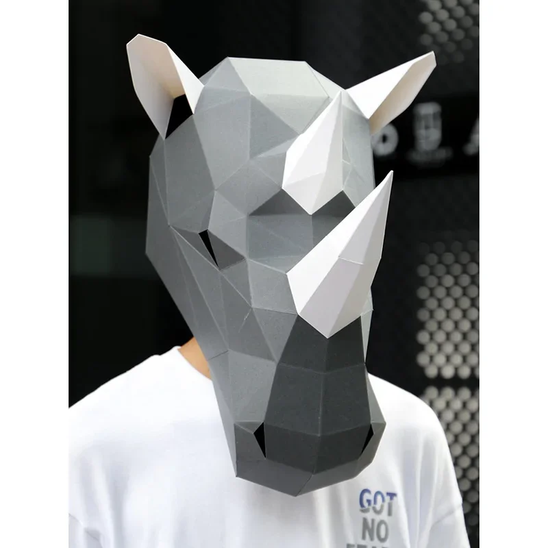 Rinoceronte adulto cabeça másc - Art Craft Cardboard avaliação e preço