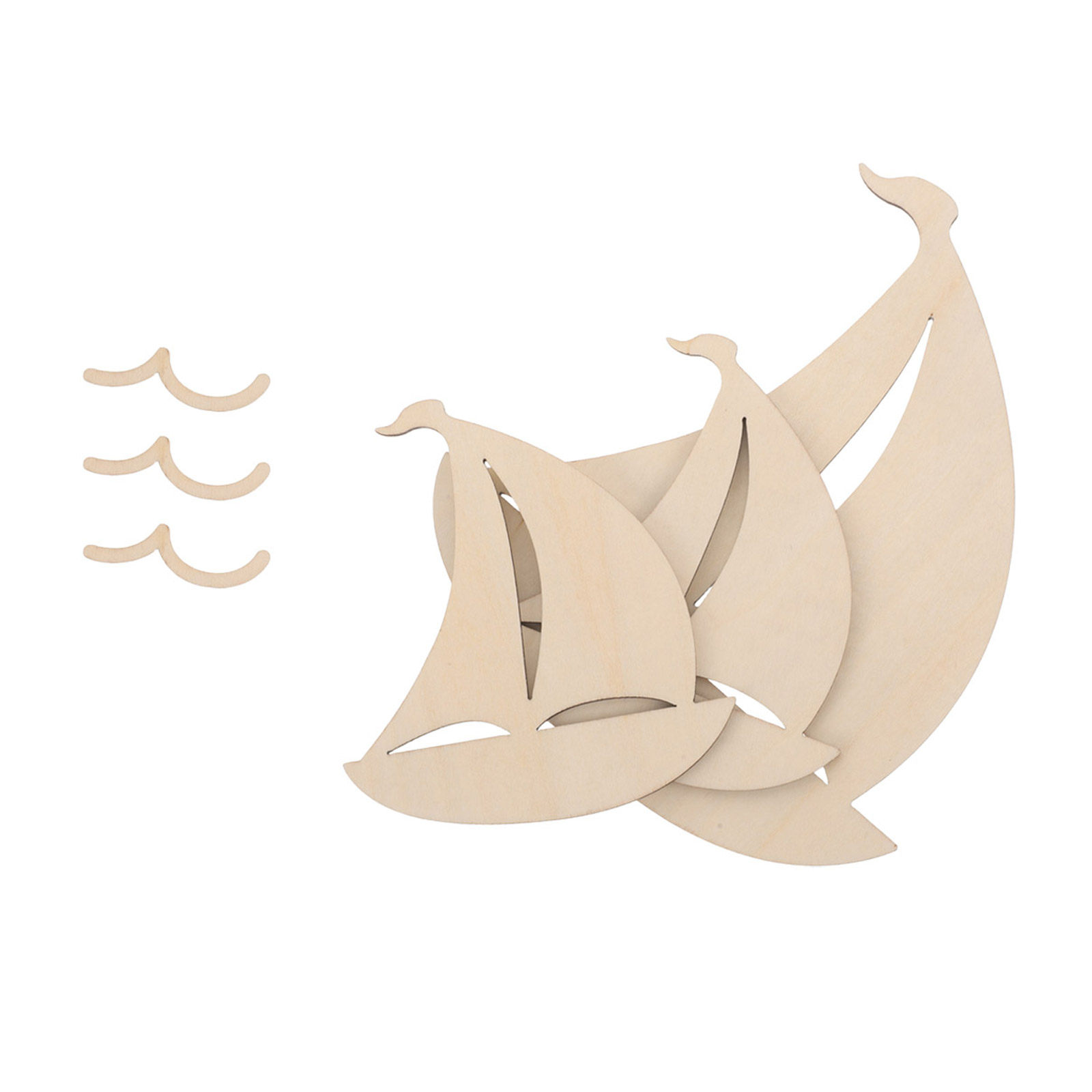 6 peças de recortes de madeira - Art And Craft For Nursery avaliação e preço