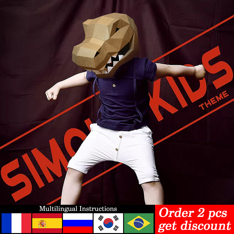 Tyrannosaurus rex animal másca - Art Craft Cardboard avaliação e preço